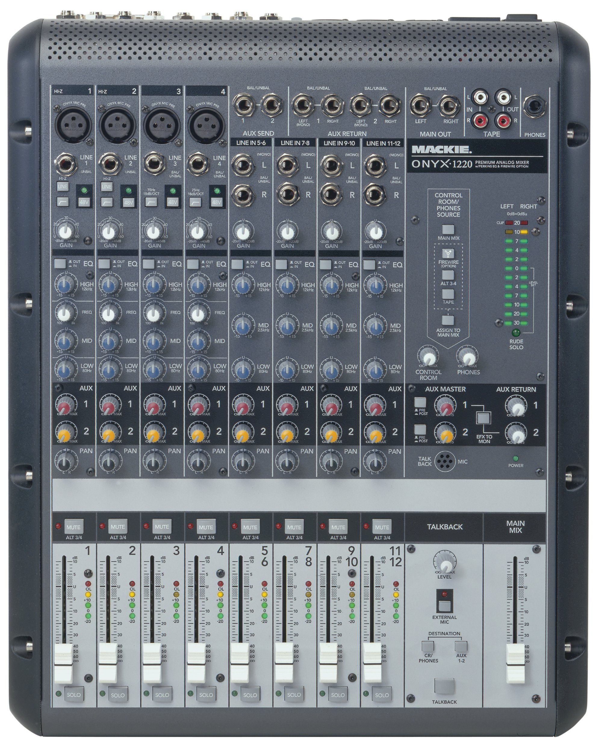 MACKIE ONYX 1220 ミキサー Onyx Series Premium Analog Mixers with Multitrack USB | Mackie